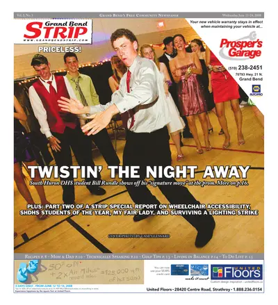 Front page of the Grand Bend Strip, June 11, 2008