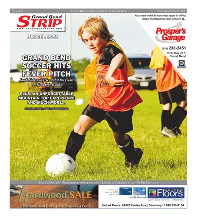 Front page of the Grand Bend Strip, July 2, 2008