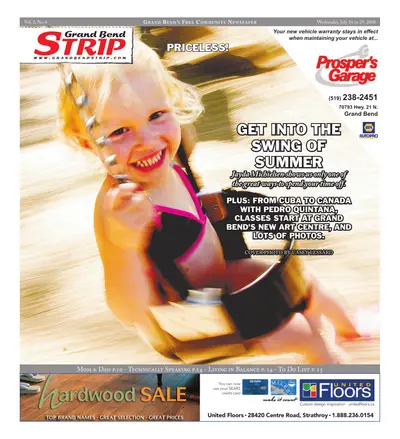 Front page of the Grand Bend Strip, July 16, 2008